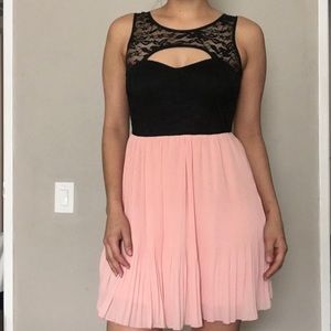 Black & Pink sweetheart dress